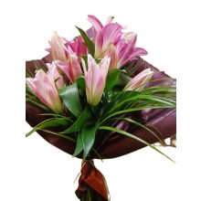 3 szálas liliom csokor