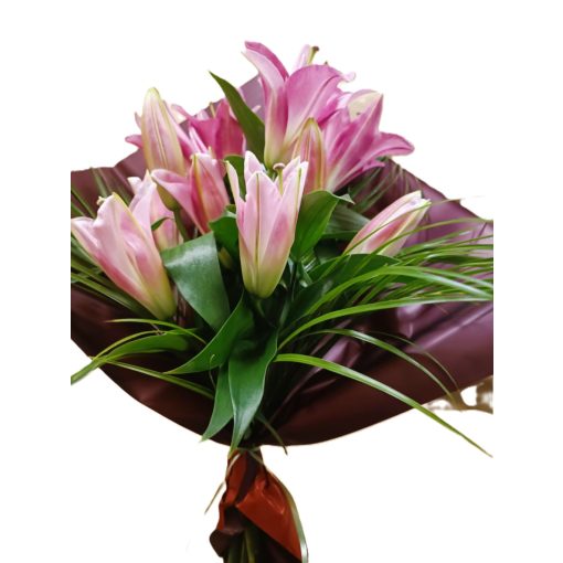 3 szálas liliom csokor