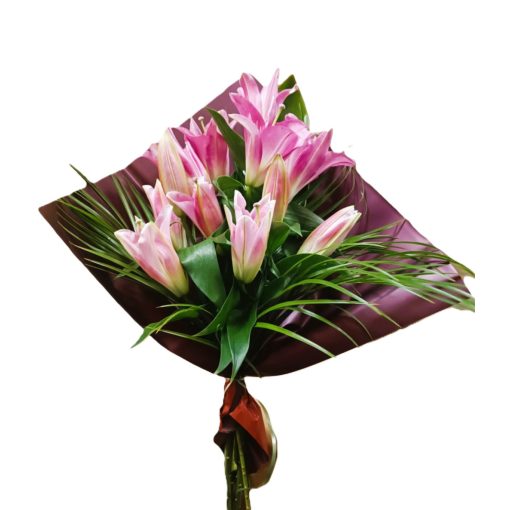 3 szálas liliom csokor