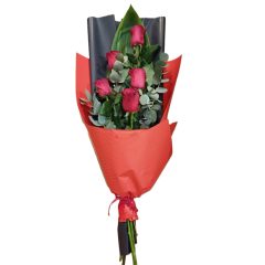 5 szálas rózsacsokor - több színben